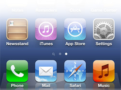 iPhone operating system icons