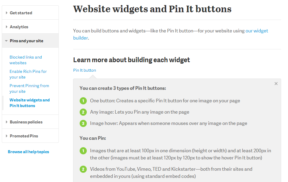 pin it buttons