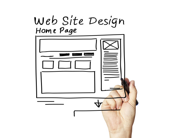 Home page web site design 