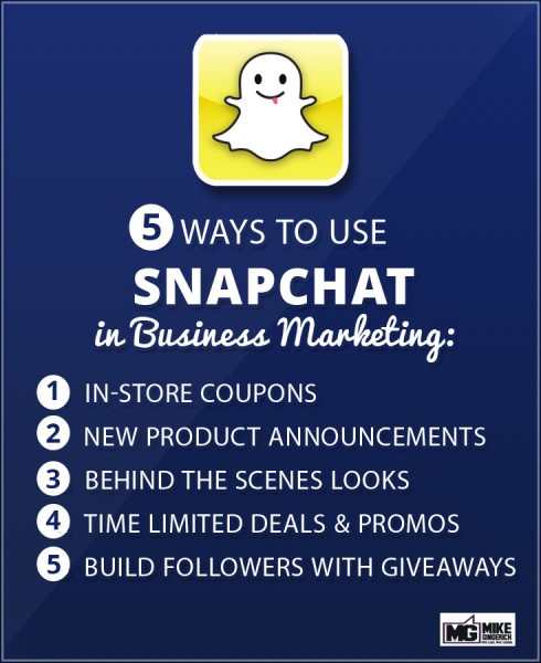 snapchat mike 490x600 How to use Snapchat for Business Marketing