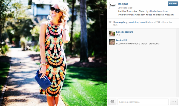 Zappos #nextootd personal selfie styling on Instagram