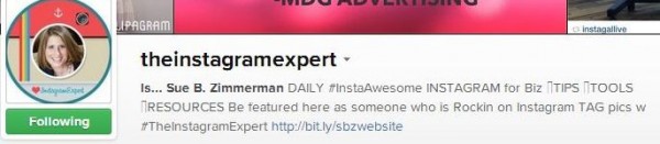 1theinstagramexpert on Instagram instagram com theinstagramexpert 600x131 Instagram Marketing: 6 Ways to Improve your Account
