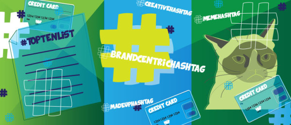 How financial services companies use hashtags in social media marketing