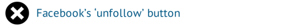 Facebook’s ‘unfollow’ button