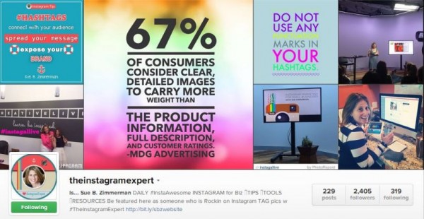 2theinstagramexpert on Instagram instagram com theinstagramexpert 600x310 Instagram Marketing: 6 Ways to Improve your Account