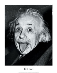 Einstein has fun