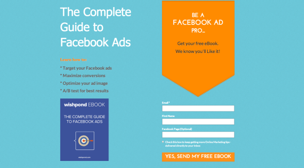 Wishpond landing page builder