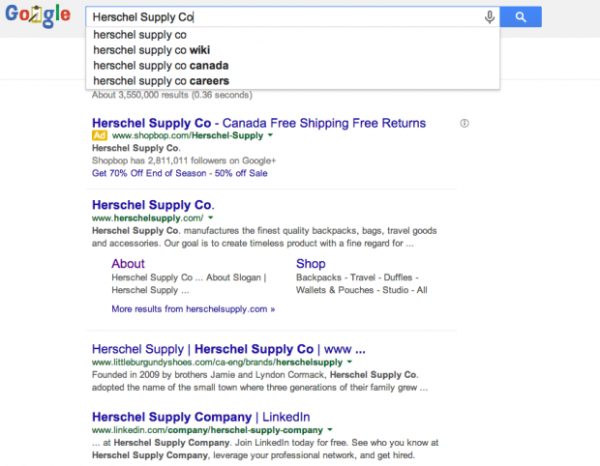 Researching Herschel Supply Co for Online Reputation Management