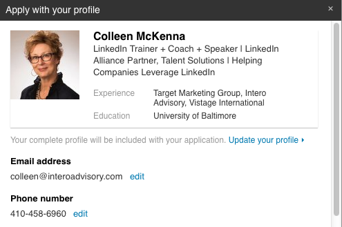 apply with LinkedIn