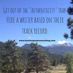 Get out of the authenticity trap