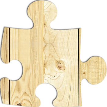 wooden puzzle piece