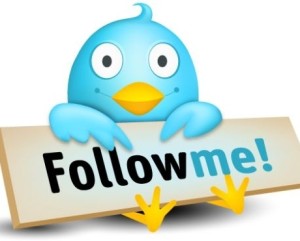 Twitter following