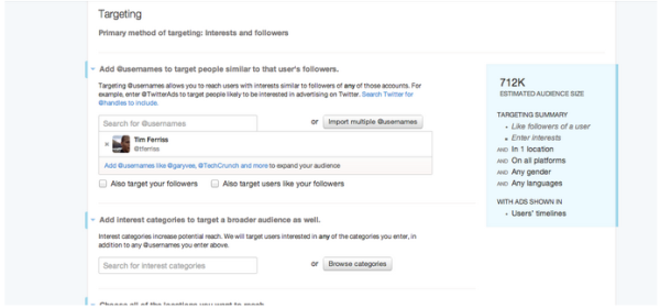 Twitter: Easy targeting