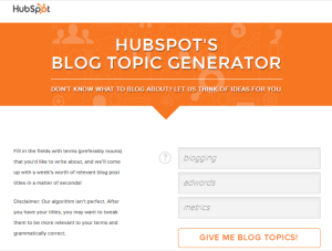 Blog Topic Generatior - Social Media Today (1)