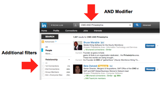 Screen Shot 2014 07 25 at 8.33.49 AM Searching For Customers In LinkedIns Haystack Of Members?