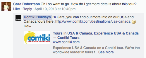 social media for tourism contiki holidays facebook strategy