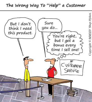 The Wrong Way to Help a Customer - Low Res