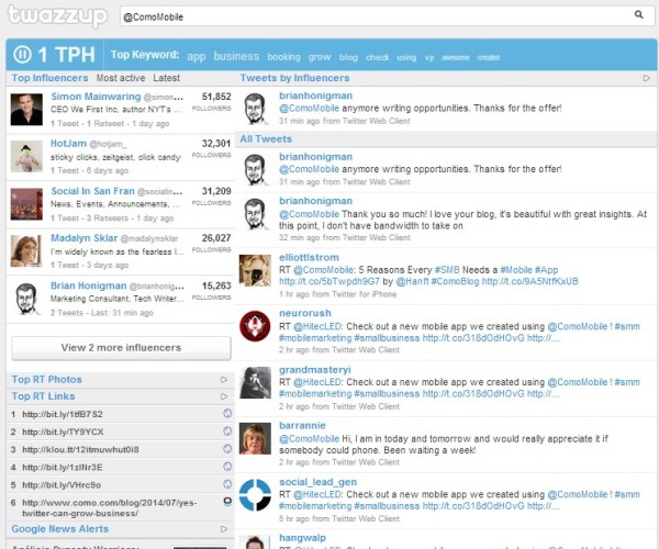 Twazzup: Twitter Monitoring