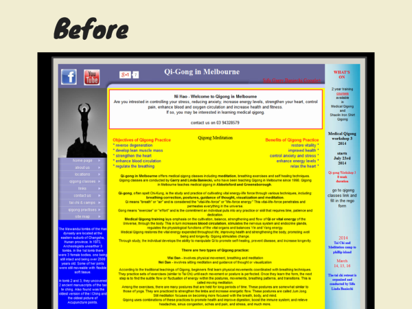 http://www.qigonginmelbourne.com.au/ – original desktop website
