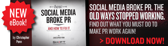 Download our new eBook, How Social Broke PR