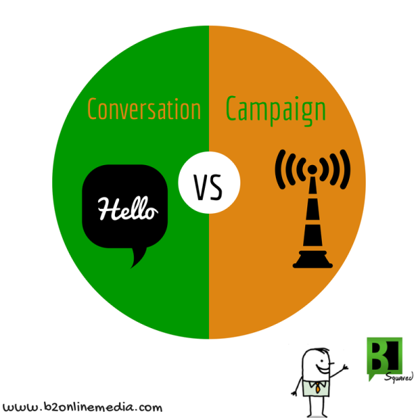 conversation vs campaign  Why You Should Think Conversation, Not Campaign