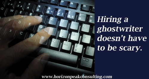Hiring a ghostwriter doesn