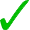green check