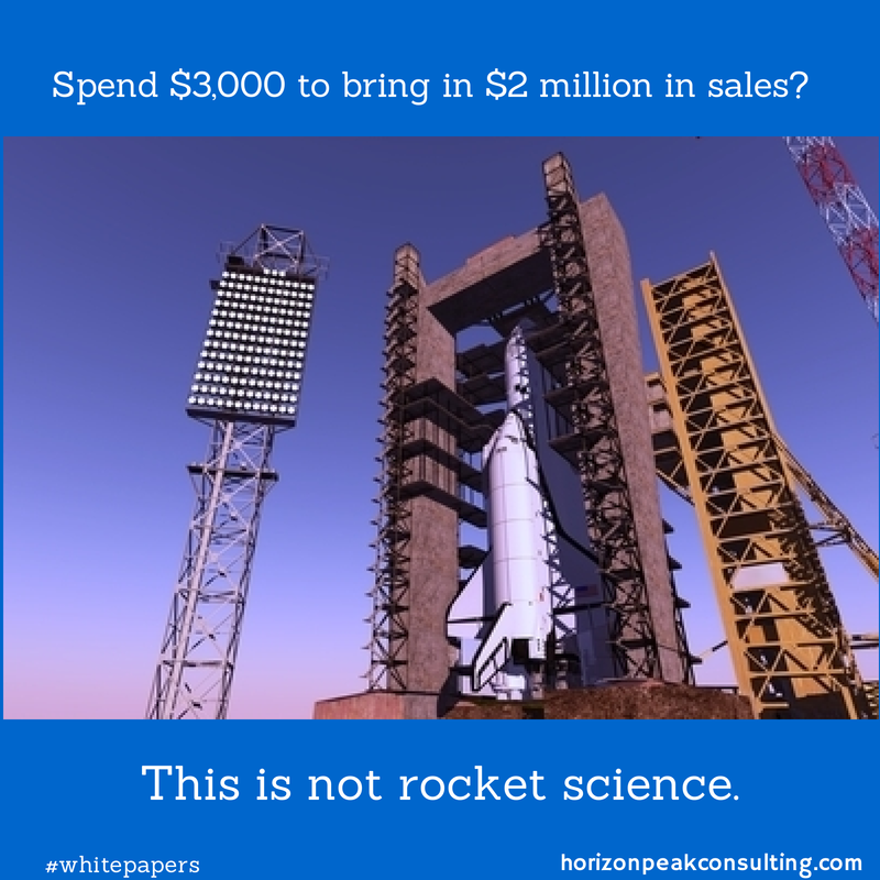 The value of a B2B white paper is not rocket science