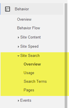 site search sidebar