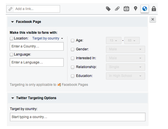 social media for business allows you to target your audience on Facebook and twitter