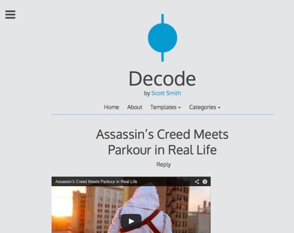 Decode WordPress Theme