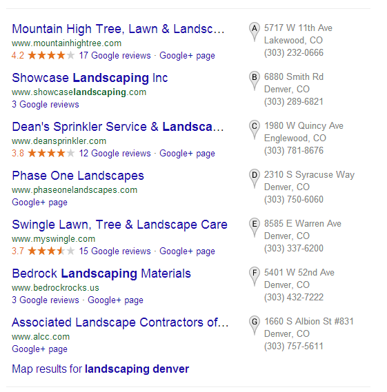 paid local results