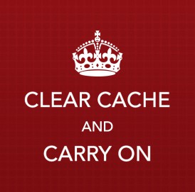 clearing cache