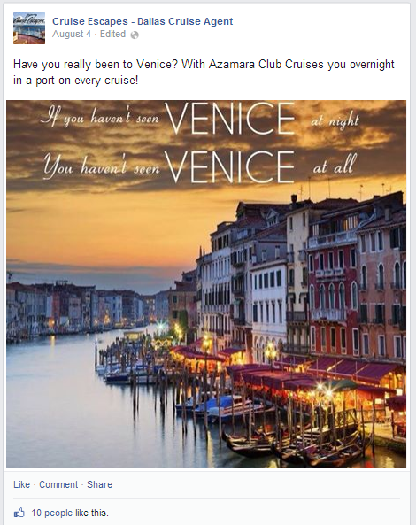 Cruise escapes