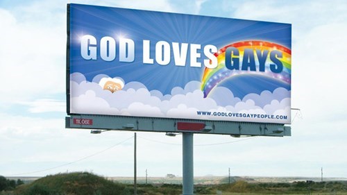 God Loves Gays Billboard