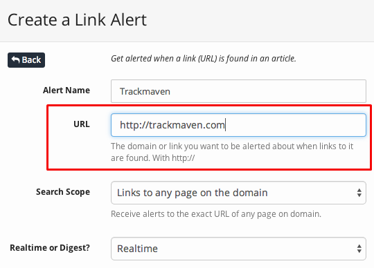 link alert