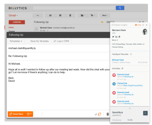 Sidekick integrates with your browser and your email.