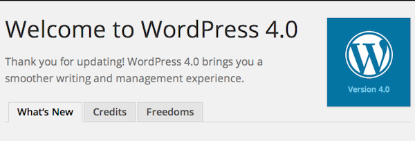 Wordpress 4.0 