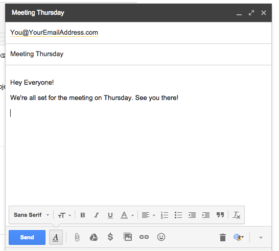 Sans serif fonts are best for business emails