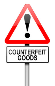 Counterfeit goods concept.