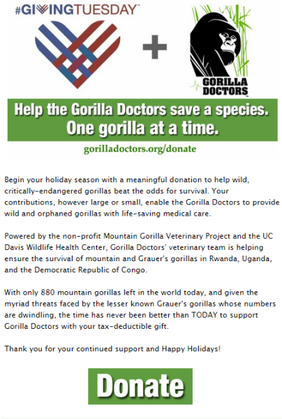 Constant Contact Customer - Gorilla Doctor