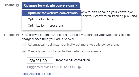 Optimize for website conversions