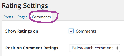How to regulate ratings on comments