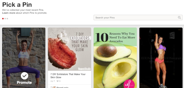 Pinterest's promoted pins