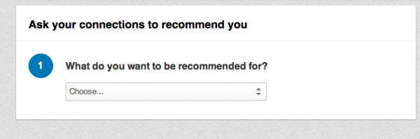 Request a LinkedIn Recommendation