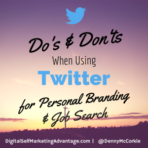 Using Twitter for Personal Branding Job Search