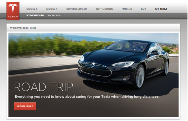 Woopra Optimizely Tesla Personalization 3