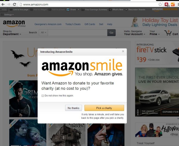 Amazon.com home page from 10/31/14