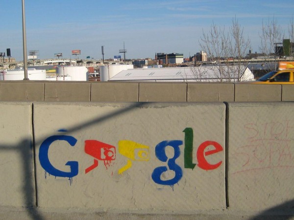 Online privacy Google surveillance graffiti