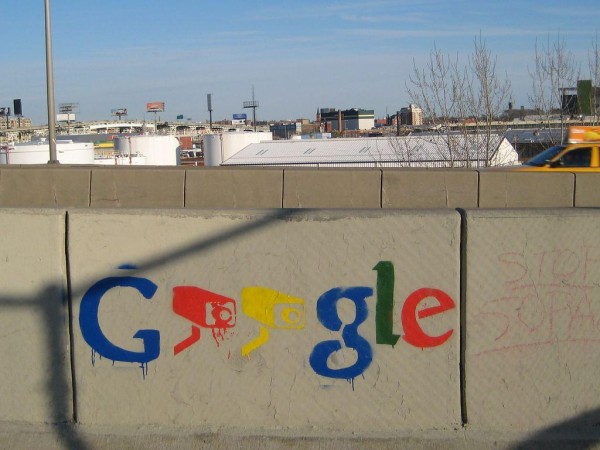 Online privacy Google surveillance graffiti
